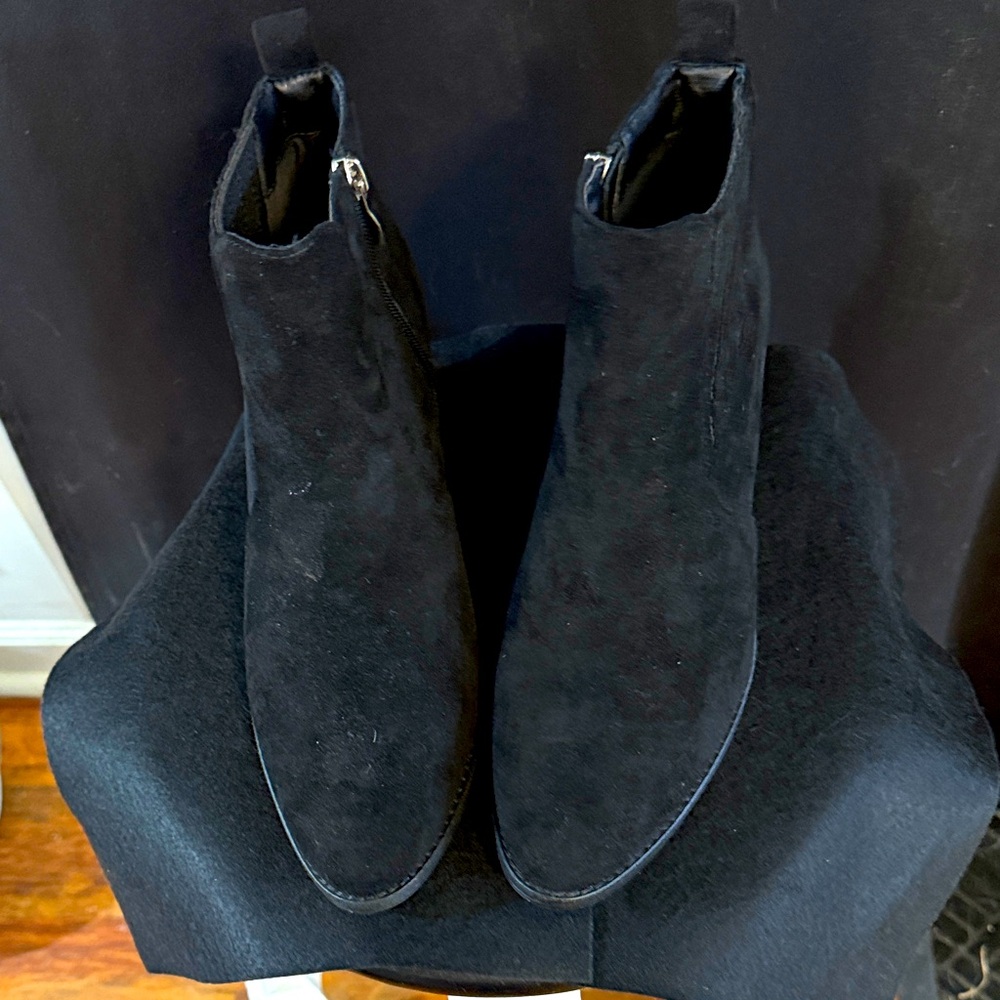 Women’s Black Suede Ankle Boots By Corkys